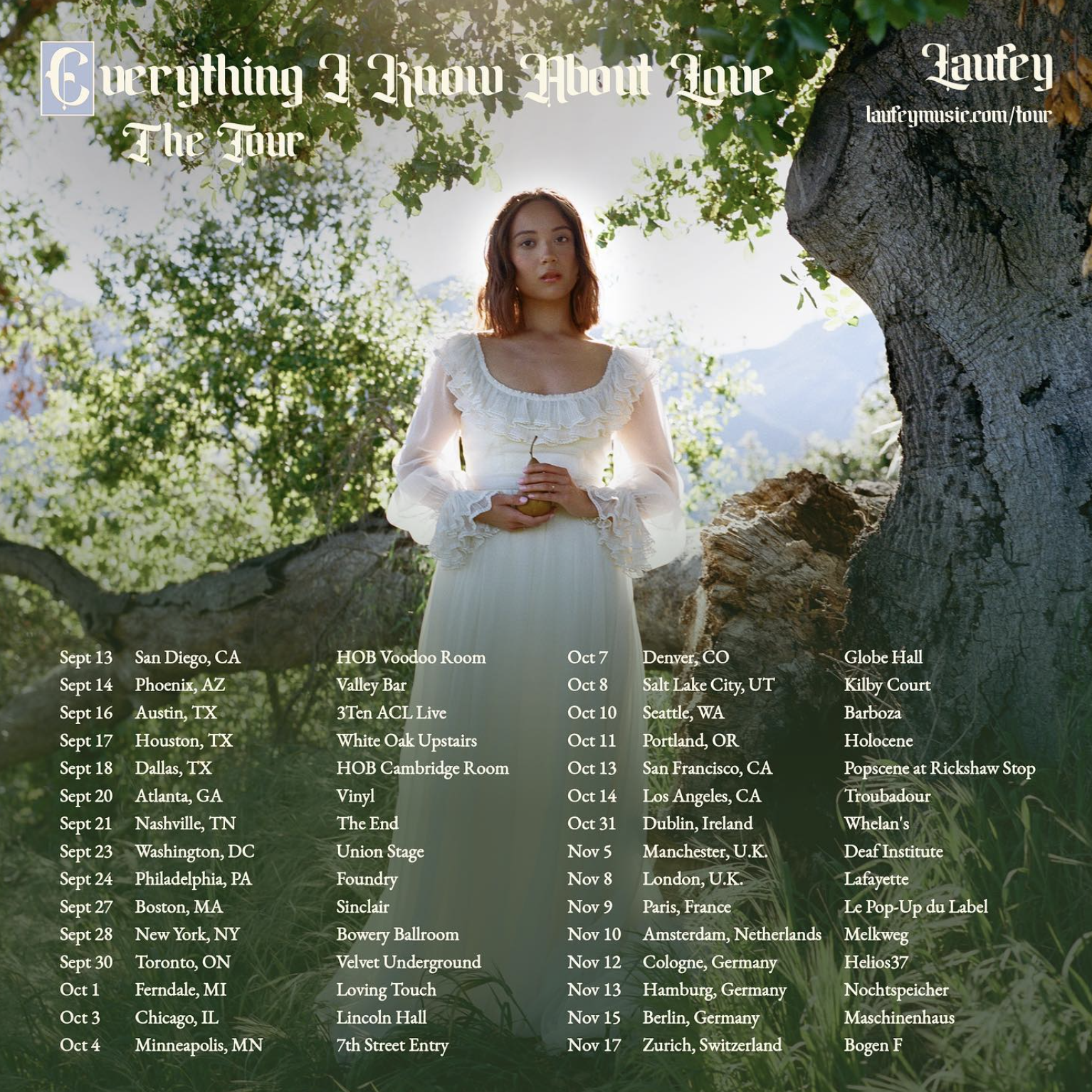 LAUFEY ANNOUNCES EVERYTHING I KNOW ABOUT LOVE UK/EU TOUR DATES -  Foundations Music - Foundations Music