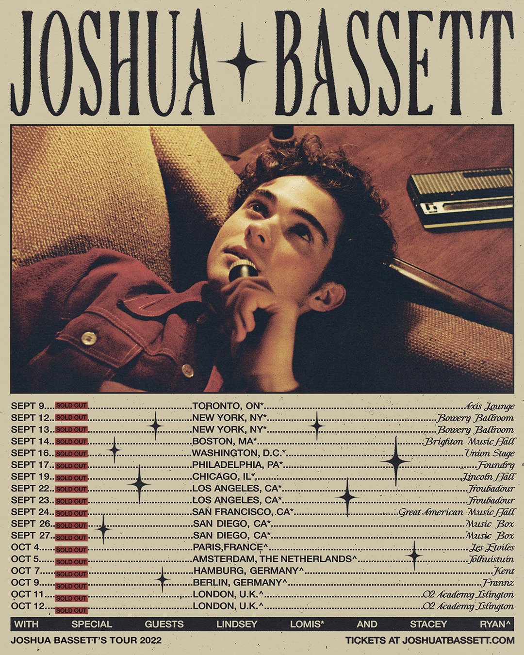 Joshua Bassett Announces Headline Tour Foundations Music