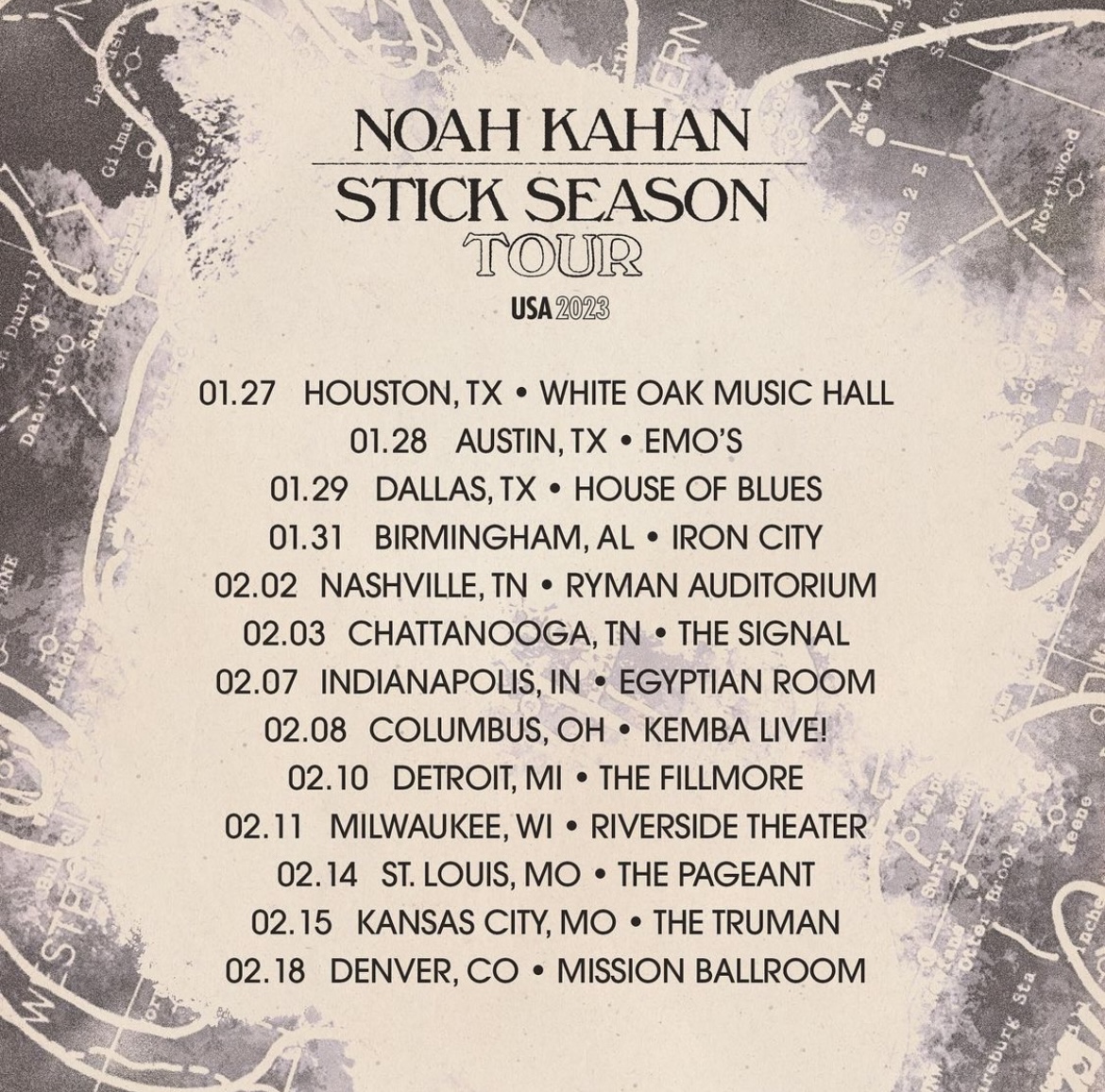 stick season tour lineup